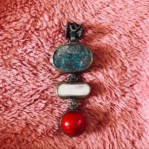 Authentic Antique Sterling Silver Soldered Pendant